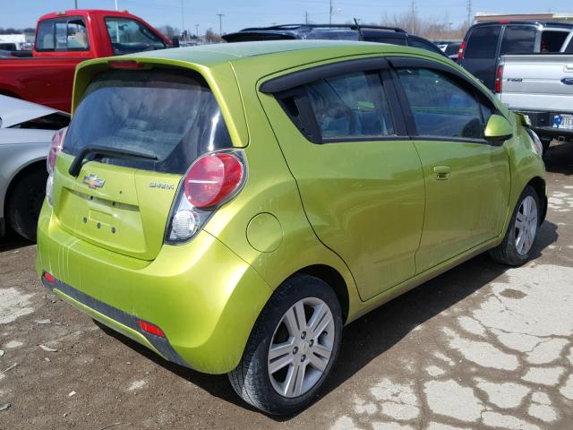 KL8CD6S93DC541024 - 2013 CHEVROLET SPARK 1LT GREEN photo 4