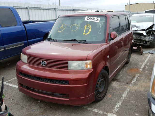 JTLKT324064114846 - 2006 TOYOTA SCION XB BURGUNDY photo 2