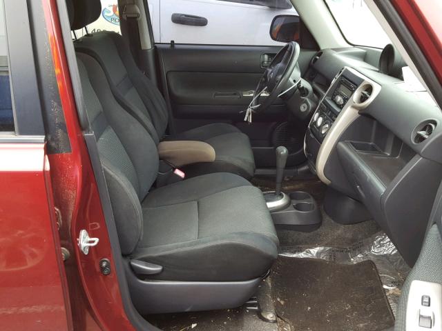 JTLKT324064114846 - 2006 TOYOTA SCION XB BURGUNDY photo 5