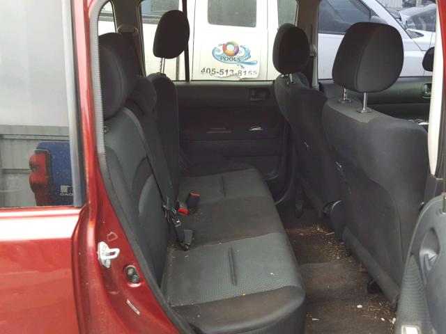 JTLKT324064114846 - 2006 TOYOTA SCION XB BURGUNDY photo 6