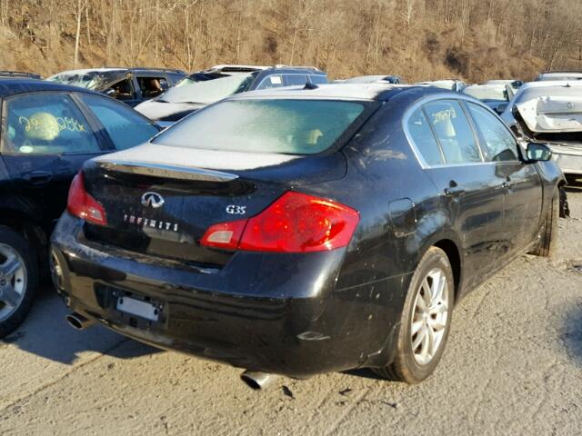 JNKBV61E67M728933 - 2007 INFINITI G35 BLACK photo 4