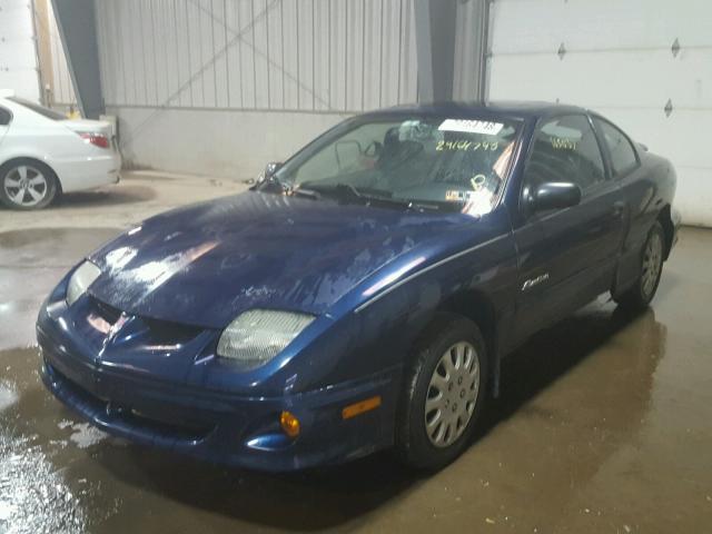 1G2JB124517288163 - 2001 PONTIAC SUNFIRE SE BLUE photo 2