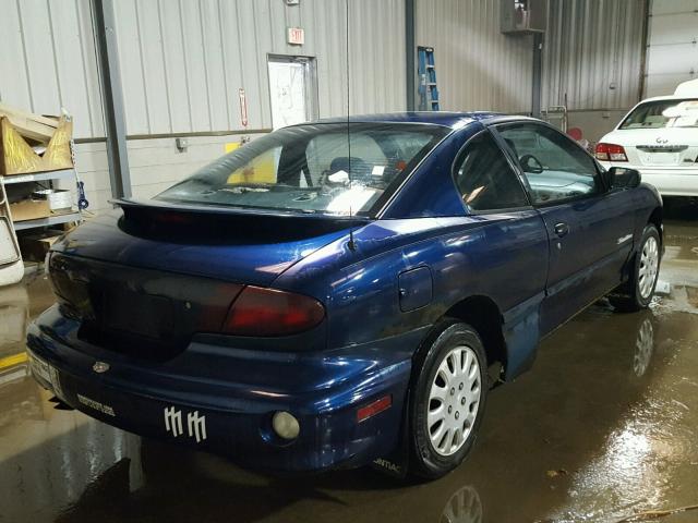 1G2JB124517288163 - 2001 PONTIAC SUNFIRE SE BLUE photo 4