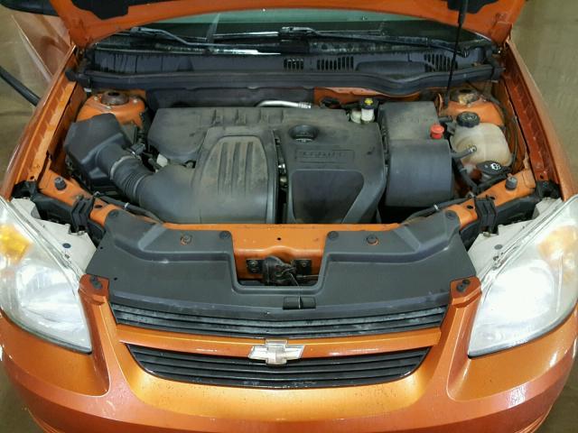 1G1AK15F467781907 - 2006 CHEVROLET COBALT LS ORANGE photo 7