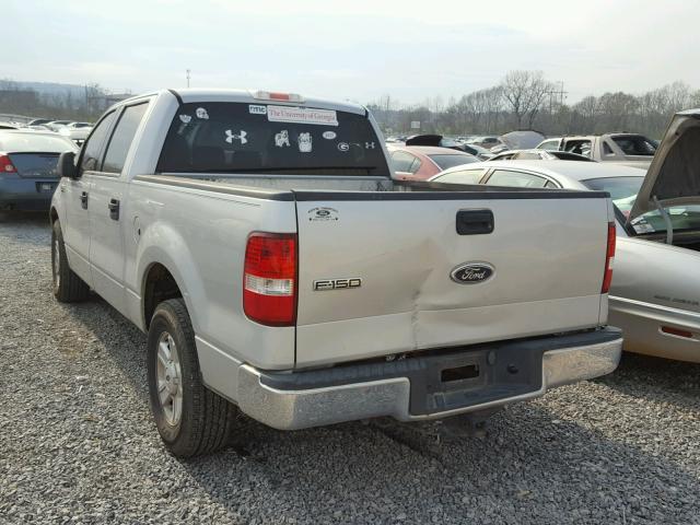 1FTRW12W24KA75743 - 2004 FORD F150 SUPER SILVER photo 3