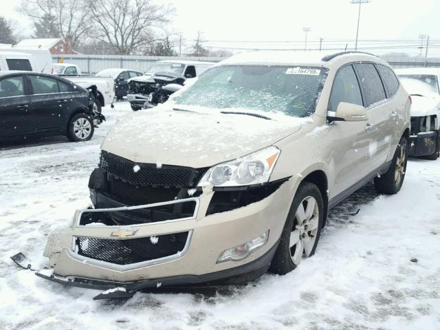 1GNKRGED6CJ317807 - 2012 CHEVROLET TRAVERSE L GOLD photo 2