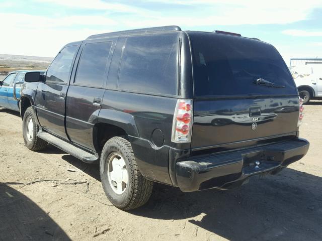 1GYEK13R8YR123434 - 2000 CADILLAC ESCALADE BLACK photo 3