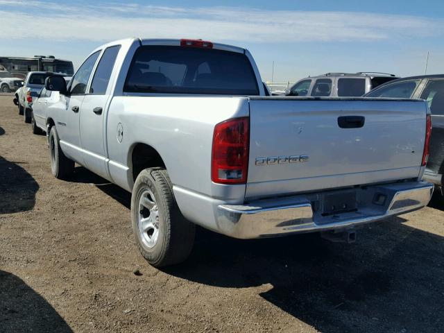 1D7HA18D74J213532 - 2004 DODGE RAM 1500 S SILVER photo 3