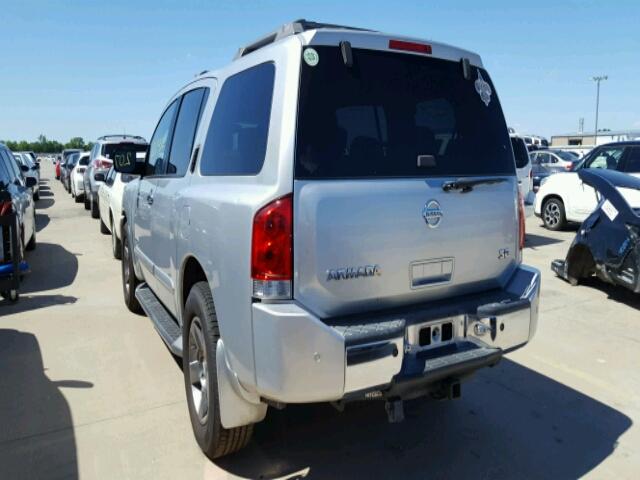 5N1AA08A55N716946 - 2005 NISSAN ARMADA SE SILVER photo 3