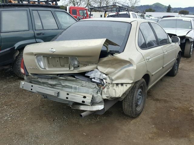 3N1CB51D91L465275 - 2001 NISSAN SENTRA XE TAN photo 4