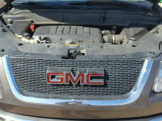 1GKKRRED9BJ208930 - 2011 GMC ACADIA SLT BROWN photo 7