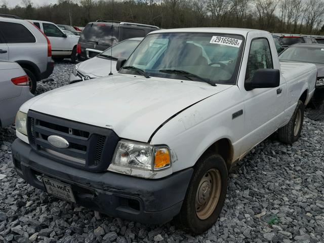 1FTYR10D37PA17197 - 2007 FORD RANGER WHITE photo 2