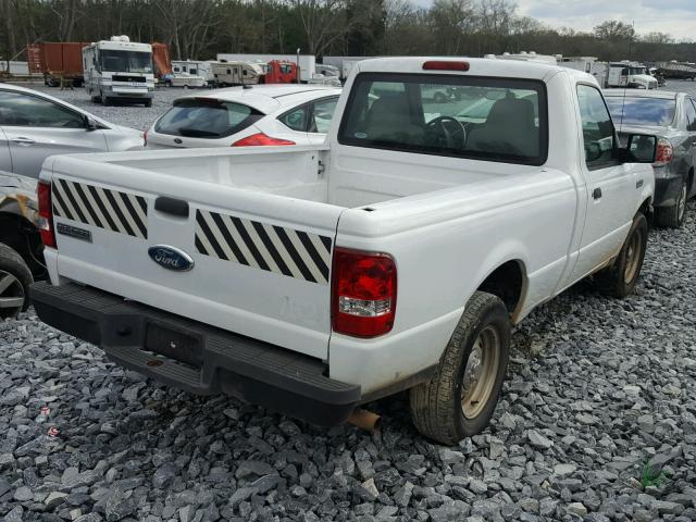 1FTYR10D37PA17197 - 2007 FORD RANGER WHITE photo 4