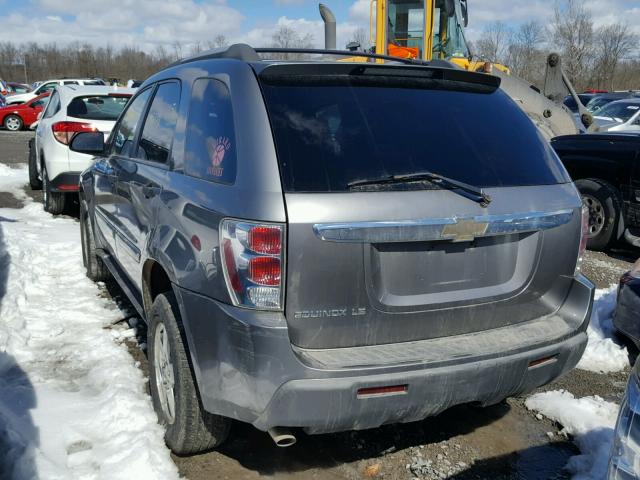 2CNDL13F456133305 - 2005 CHEVROLET EQUINOX LS GRAY photo 3