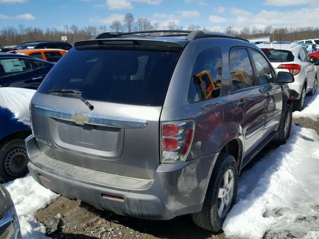 2CNDL13F456133305 - 2005 CHEVROLET EQUINOX LS GRAY photo 4