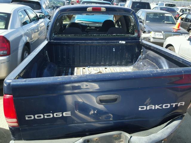 1D7HL38XX3S119833 - 2003 DODGE DAKOTA QUA BLUE photo 9