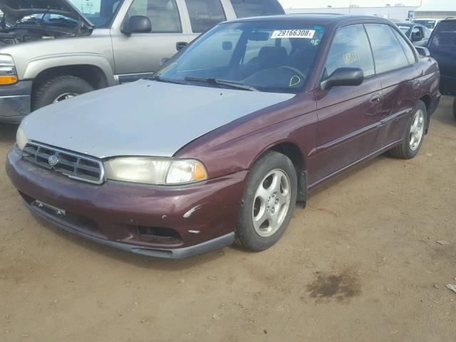 4S3BD4355X7263470 - 1999 SUBARU LEGACY L MAROON photo 2