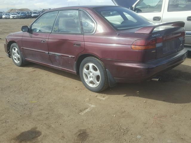 4S3BD4355X7263470 - 1999 SUBARU LEGACY L MAROON photo 3