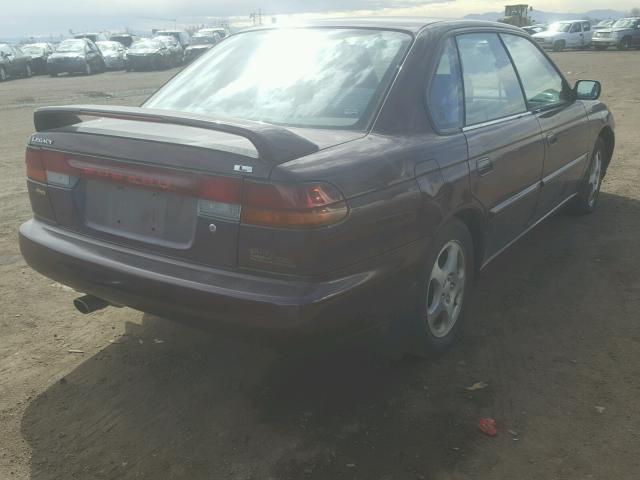 4S3BD4355X7263470 - 1999 SUBARU LEGACY L MAROON photo 4