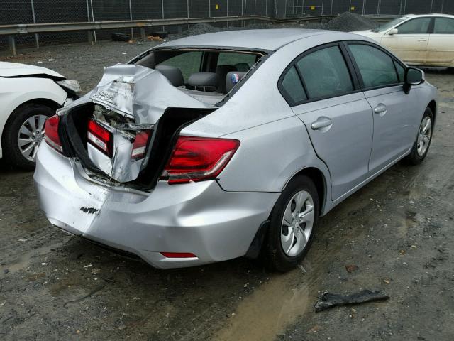 2HGFB2F53DH579748 - 2013 HONDA CIVIC LX SILVER photo 3