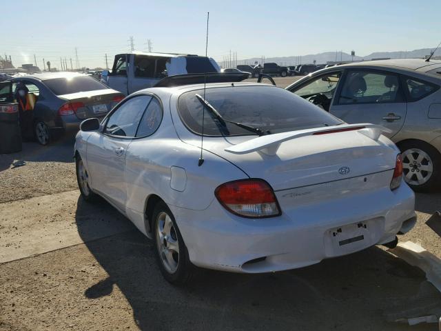 KMHJG35F11U221949 - 2001 HYUNDAI TIBURON WHITE photo 3