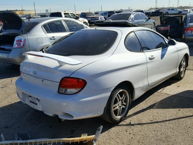 KMHJG35F11U221949 - 2001 HYUNDAI TIBURON WHITE photo 4