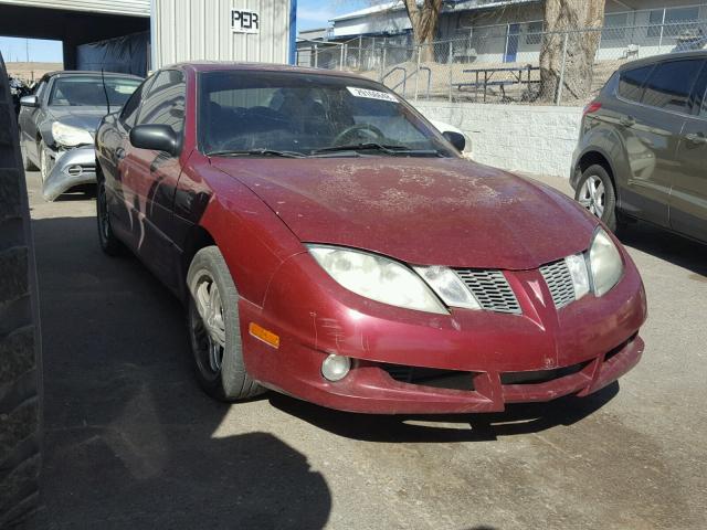 3G2JB12F55S105174 - 2005 PONTIAC SUNFIRE MAROON photo 1