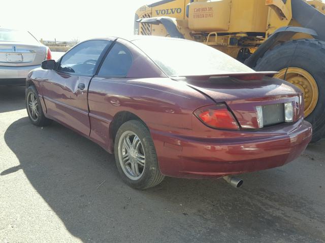 3G2JB12F55S105174 - 2005 PONTIAC SUNFIRE MAROON photo 3