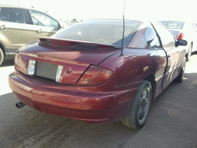 3G2JB12F55S105174 - 2005 PONTIAC SUNFIRE MAROON photo 4