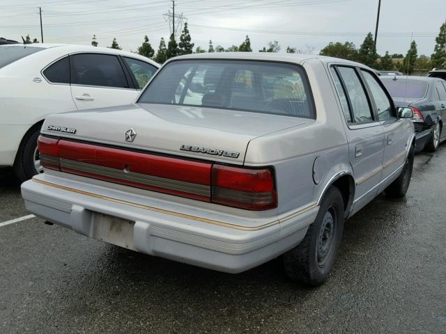 1C3XA3636PF548496 - 1993 CHRYSLER LEBARON LE GRAY photo 4