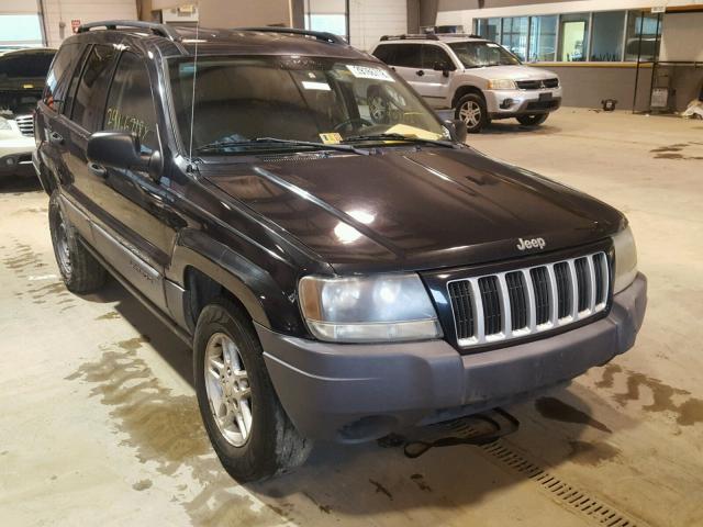 1J4GW48S34C223920 - 2004 JEEP GRAND CHER BLACK photo 1