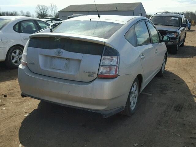 JTDKB22U553069495 - 2005 TOYOTA PRIUS SILVER photo 4