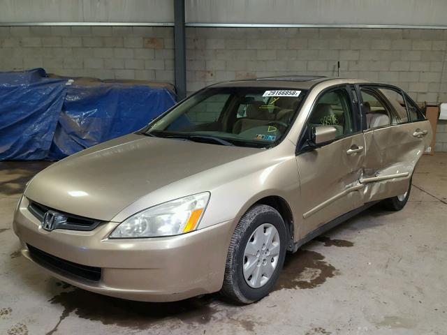 1HGCM56383A052413 - 2003 HONDA ACCORD LX GOLD photo 2