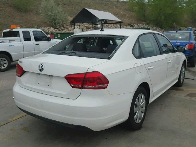 1VWAP7A30CC081793 - 2012 VOLKSWAGEN PASSAT WHITE photo 4