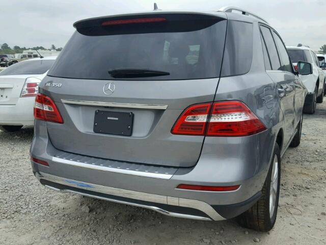 4JGDA5JB2FA583424 - 2015 MERCEDES-BENZ ML 350 GRAY photo 4