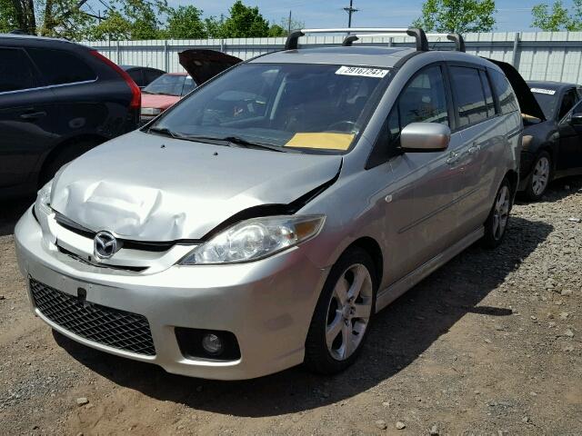 JM1CR293370132904 - 2007 MAZDA 5 GRAY photo 2