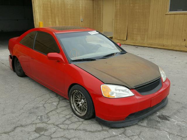 1HGEM229X2L039344 - 2002 HONDA CIVIC EX წითელი ფოტო 1