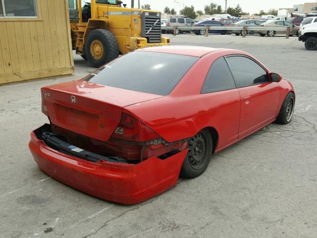 1HGEM229X2L039344 - 2002 HONDA CIVIC EX RED photo 4