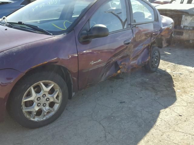 1P3ES46C7YD543763 - 2000 PLYMOUTH NEON BASE 紫色 照片 9