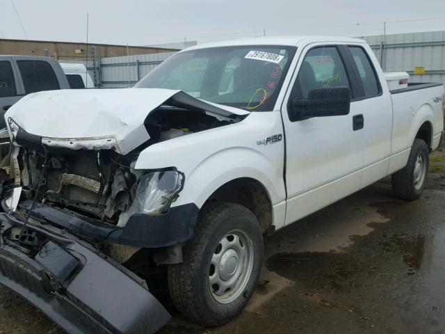 1FTEX1EM6EKE71567 - 2014 FORD F150 SUPER WHITE photo 2