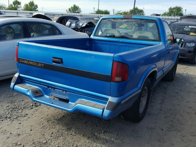 1GCCS144XS8241529 - 1995 CHEVROLET S TRUCK S1 BLUE photo 4