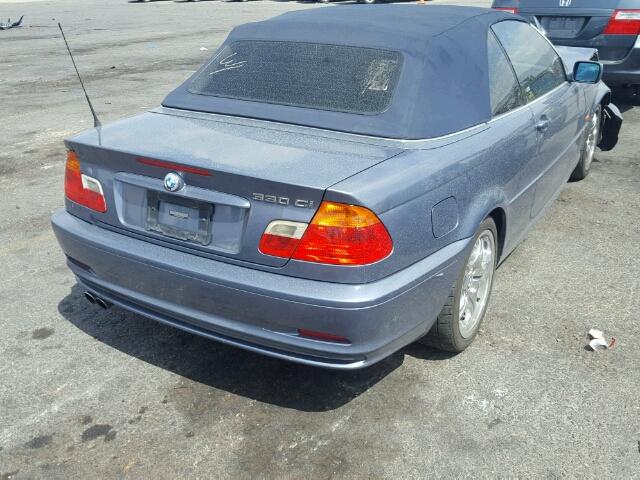 WBABS53401JU81746 - 2001 BMW 330 CI BLUE photo 4