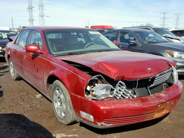 1G6KD54Y2YU218653 - 2000 CADILLAC DEVILLE RED photo 1