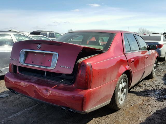 1G6KD54Y2YU218653 - 2000 CADILLAC DEVILLE RED photo 4