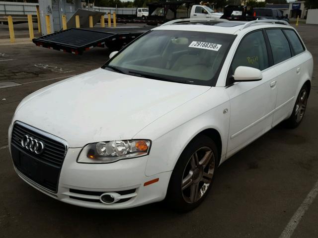 WAUKF78E57A047462 - 2007 AUDI A4 2.0T AV WHITE photo 2