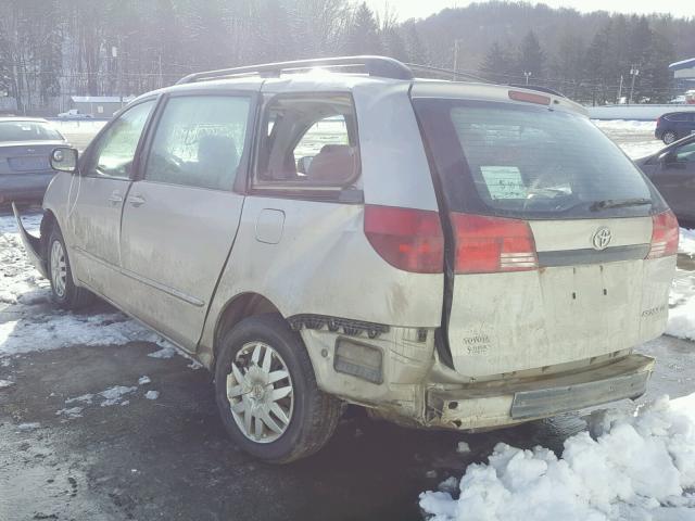 5TDZA23CX5S293562 - 2005 TOYOTA SIENNA CE SILVER photo 3