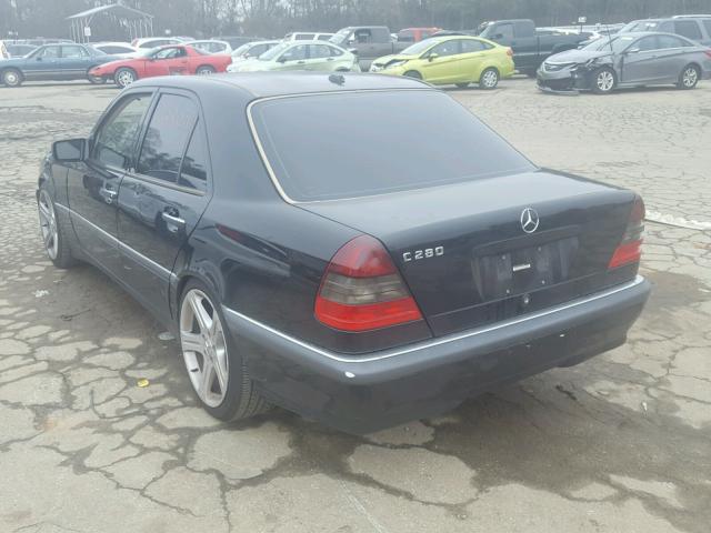 WDBHA29G6YA836685 - 2000 MERCEDES-BENZ C 280 BLACK photo 3