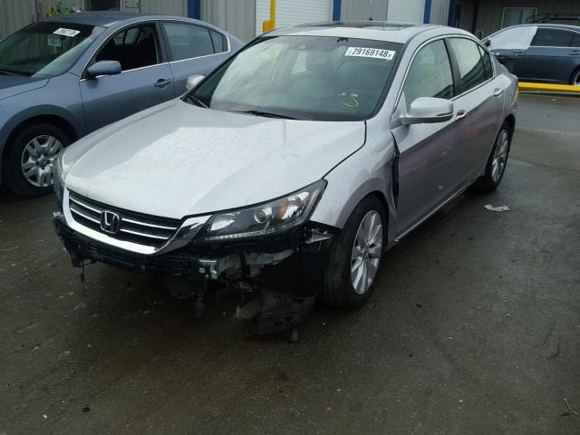 1HGCR2F87DA102635 - 2013 HONDA ACCORD EXL SILVER photo 2