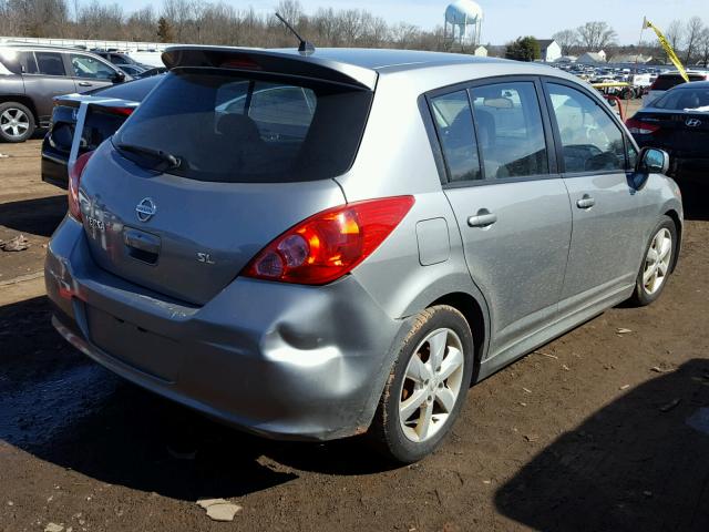 3N1BC1CP1AL375658 - 2010 NISSAN VERSA S GRAY photo 4