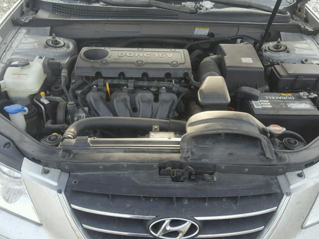 5NPET46C79H472539 - 2009 HYUNDAI SONATA GLS SILVER photo 7